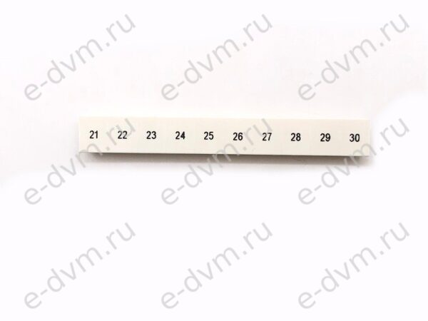 Маркировка для клеммных модулей Phoenix Contact 1052015 ZB 8,LGS:FORTL.ZAHLEN 21-30 (новое в уп.)