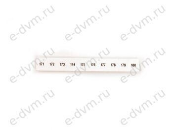 Маркировка для клеммных модулей Phoenix Contact 1052015 ZB 8,LGS:FORTL.ZAHLEN 171-180 (новое в уп.)