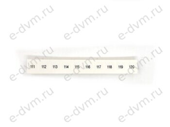 Маркировка для клеммных модулей Phoenix Contact 1052015 ZB 8,LGS:FORTL.ZAHLEN 111-120 (новое в уп.)