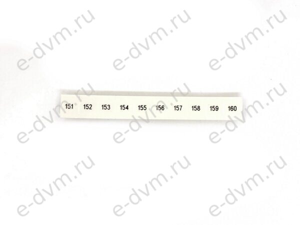 Маркировка для клеммных модулей Phoenix Contact 1052015 ZB 8,LGS:FORTL.ZAHLEN 151-160 (новое в уп.)