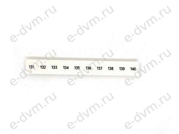 Маркировка для клеммных модулей Phoenix Contact 1052015 ZB 8,LGS:FORTL.ZAHLEN 131-140 (новое в уп.)
