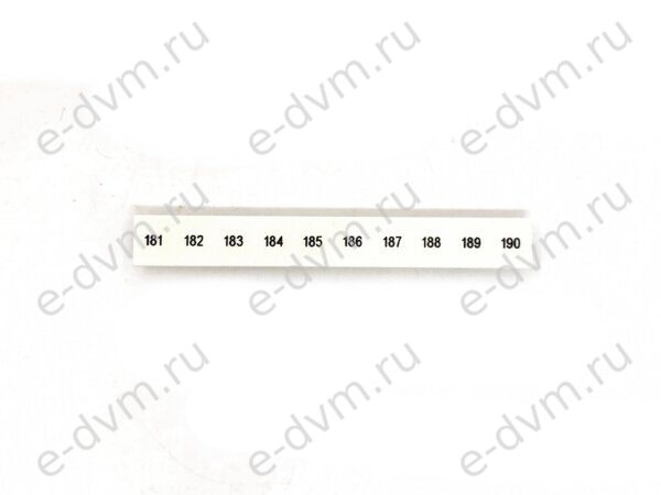 Маркировка для клеммных модулей Phoenix Contact 1052015 ZB 8,LGS:FORTL.ZAHLEN 181-190 (новое в уп.)