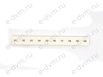 Маркировка для клеммной колодки Phoenix Contact 1053014 ZB10,LGS:FORTL.ZAHLEN 111-120 (новое в уп.)