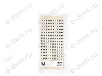 Маркировка для клеммных модулей Phoenix Contact 0804109 SK 3,81/2,8:FORTL.ZAHLEN 31-40 (новое в уп.)