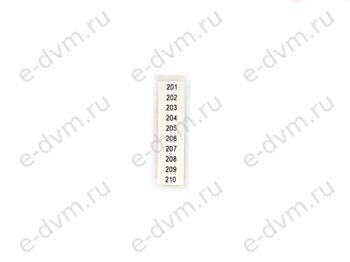 Маркировка для клеммных модулей Phoenix Contact 0805807 ZB 4,QR:FORTL.ZAHLEN 201-210 (новое в уп.)