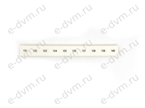 Маркировка для клеммной колодки Phoenix Contact 1053014 ZB10,LGS:FORTL.ZAHLEN 131-140 (новое в уп.)