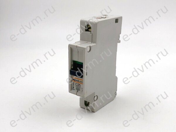 Автоматический выключатель Legrand С25 1P 6kA 02308