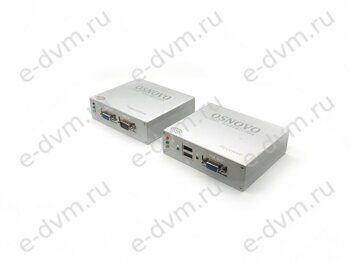 Удлинитель OSNOVO TA-VKM/3+RA-VKM/3 ver.4.3 Transmitter Reciever передача VGA, USBx2, 100 м.