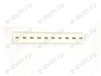 Маркировка для клеммных модулей Phoenix Contact 1052015 ZB 8,LGS:FORTL.ZAHLEN 101-110 (новое в уп.)